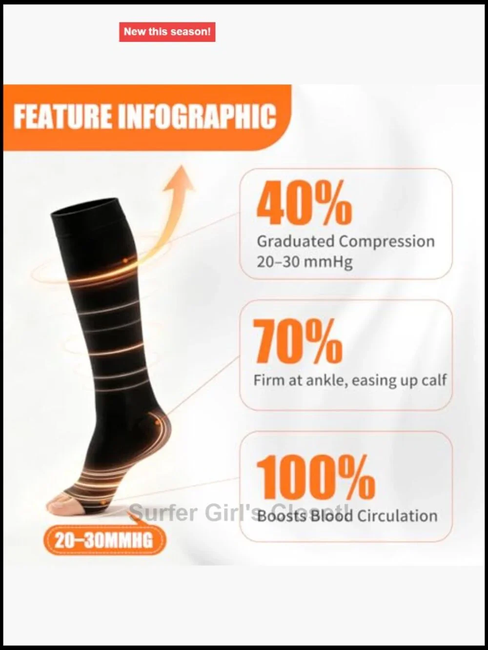 N/A compression socks